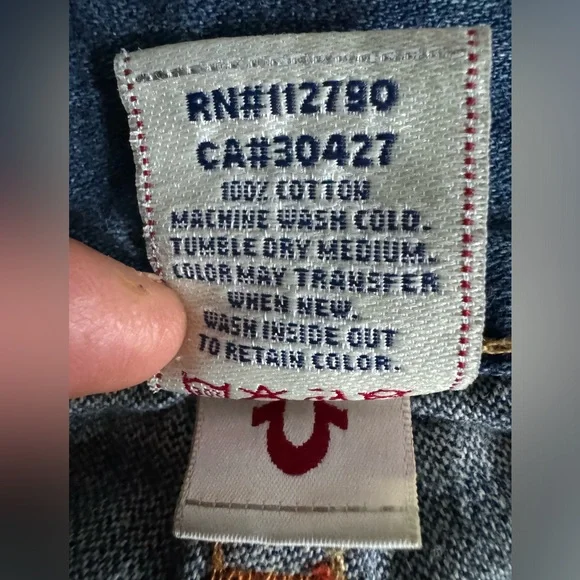 Vintage True religion Bobby jeans made in USA size 30/33 $45 - Picture 10 of 10
